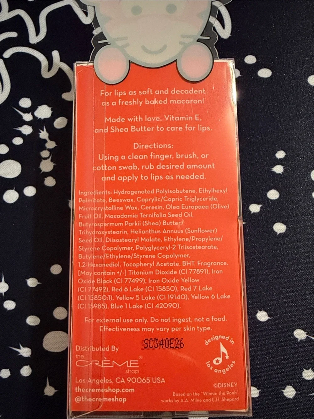 Disney Tigger Macaron Lip Balm - Peach Mango